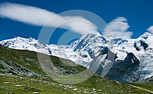 Monte Rosa and Liskamm (Switzerland Alps)