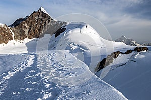 Monte Rosa Massif - On the top of the Piramide Vincent. photo