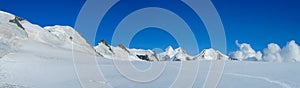 Monte Rosa massiv, Castor panorama, glacier walk and climb in the Alps photo