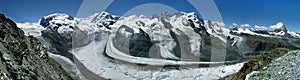 Monte Rosa and Matterhorn