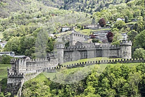 The Montebello Castle in Bellinzona