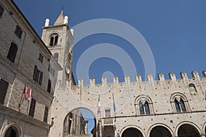 Montecassiano Macerata, Marches, Italy, historic town