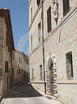 Montecassiano Macerata, Marches, Italy, historic town