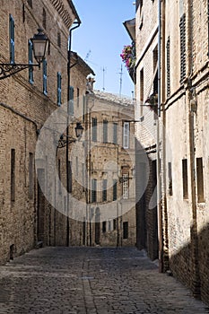 Montecassiano Macerata, Marches, Italy, historic town