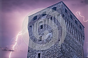 The Montechiarugolo Castle in Northern Italy