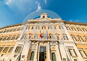 Montecitorio palace in Rome photo