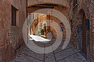 Montefalco, a medieval umbrian village in central Italy