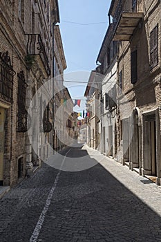 Montefano Macerata, Marches, Italy, historic town