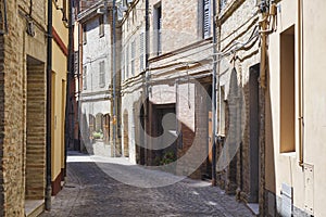 Montefano Macerata, Marches, Italy, historic town