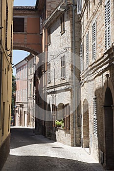 Montefano Macerata, Marches, Italy, historic town