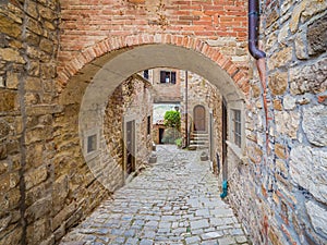 Montefioralle, a village in Tuscany, frazione of the comune of Greve in Chianti