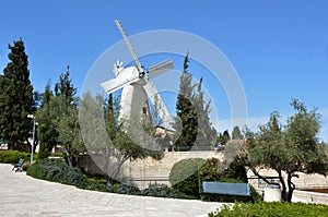 Montefiore Windmill in Jerusalem Israel