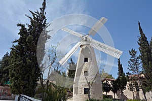 Montefiore Windmill in Jerusalem Israel