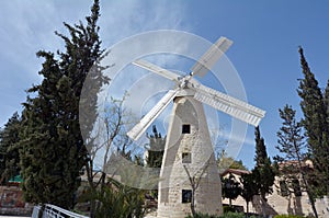 Montefiore Windmill in Jerusalem Israel