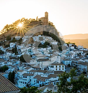 Late afternoon in Montefrio, beautiful village in the province of Granada, Andalusia, Spain. photo