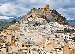 Montefrio village and castle of Granada province. Andalusia