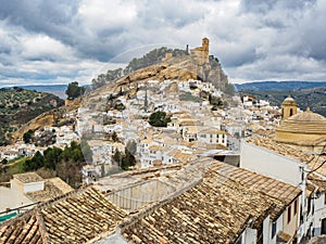 Montefrio village and castle of Granada province. Andalusia