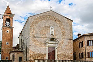 Montemaggiore Al Metauro, Pesaro Urbino, Italy, August 04/2019. The village is a fraction of the municipality of Colli al Metauro.