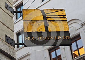 Montenapoleone street in the center of Milan, Italy