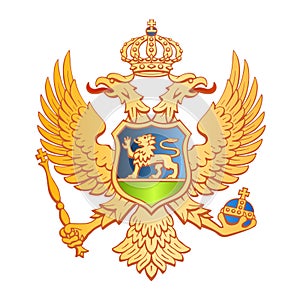 Montenegro coat of arms photo