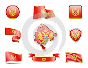 Montenegro Flags Collection