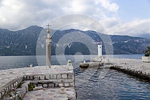 Montenegro. Islet Our Lady of the Rocks photo