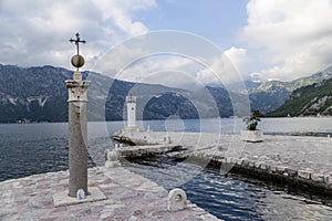 Montenegro. Islet Our Lady of the Rocks photo