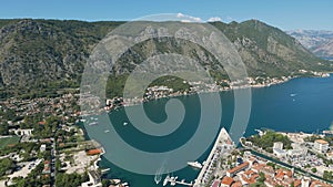 Montenegro Kotor bay high up view
