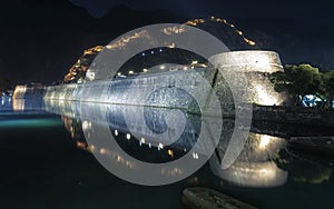 Montenegro kotor bay reflection of kotor castle