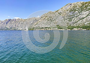 Montenegro, Kotor bay view, Water and mountains