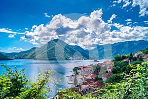 Montenegro landscape. Perast photo