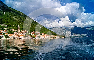 Montenegro landscape. Perast photo