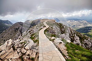 Montenegro Lovcen Peter Negosh mausoleum view famous Balkans travel landmark