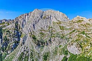 Montenegro mountains aerial