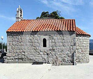 Montenegro. Old orthodox church on the mountain