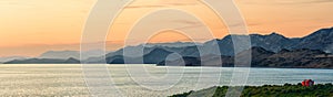 Montenegro sunset panorama