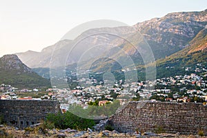 Montenegro, Sutomore, a view of the city from fortress