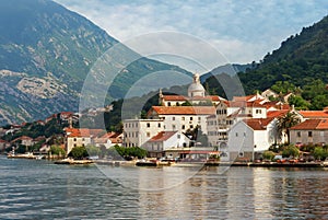 Montenegro. View of Prcanj city