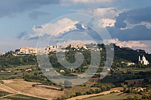 Montepulciano with the Church Saint Antimo