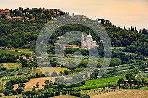 Montepulciano in the region of Siena in Italy