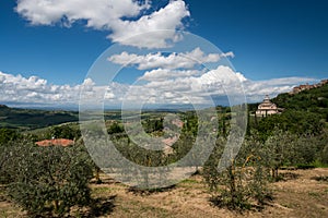 MONTEPULCIANO, TUSCANY/ITALY - MAY 17 : View of San Biagio church Tuscany near Montepulciano Italy on May 17, 2013