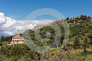 MONTEPULCIANO, TUSCANY/ITALY - MAY 17 : View of San Biagio church Tuscany near Montepulciano Italy on May 17, 2013