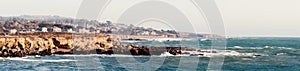Monterey Bay panoramic photo in California USA