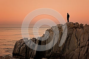 Monterey California, Lovers Point sunset