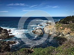 Monterey, California Seascape from top of Bluff.