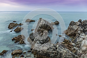 Monterey Peninsula Coastline at Twilight - California