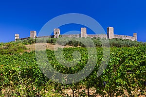 Monteriggioni medieval town in Tuscany Italy