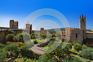 Monteriggioni medieval town in Tuscany Italy