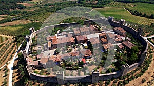 Monteriggioni medieval town in Tuscany, Siena province, Italy