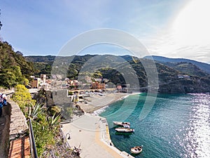 Monterosso al Mare on the Cinque Terre coastline in Northern Italy
